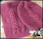 آموزش بافت شال و کلاه زنانه مدل پیچ دوقلو و دانه اناری - knitted20Twin20screw20and20pomegranate20seed20model20tutorial 01