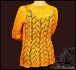 بافتنی و آموزش بافت مدل دوبرگی - knitted20Two20leaf20model20tutorial 01