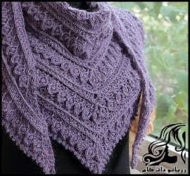 بافتنی و آموزش بافت اشارپ زیبای وریا - knitted20Vereya20Shawl20tutorial 01