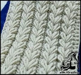 بافتنی و آموزش بافت مدل خوشه گندم - knitted20Wheat20cluster20model20tutorial 01