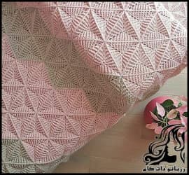 بافتنی و آموزش بافت موتیف پتوی سوسن سفید - knitted20White20lily20blanket20motif20tutorial 01