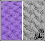 بافتنی و آموزش بافت پترن حصیری دومیل - knitted20Wicker20pattern20tutorial 01