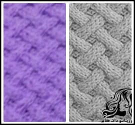 بافتنی و آموزش بافت پترن حصیری دومیل - knitted20Wicker20pattern20tutorial 01