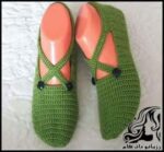 بافتنی و آموزش گام به گام بافت پاپوش زنانه دکمه دار - knitted20Womens20clogs20tutorial 01