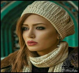 بافتنی و آموزش مدل بافت کلاه شیک زنانه - knitted20Womens20hat20texture20model20tutorial 01