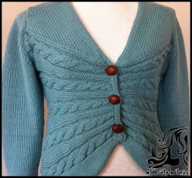 بافتنی و آموزش بافت ژاکت زنانه با پیچ روی سینه - knitted20Womens20jacket20with20screws20on20the20chest20tutorial 03