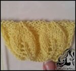 بافتنی و آموزش بافت برگ مناسب شال و کلاه - knitted20leaf20texture20tutorial 04