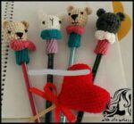 بافتنی و آموزش بافت عروسک سرمدادی - knitted20pencil20head20doll20tutorial 01