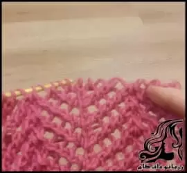 بافتنی و آموزش بافت مدل توری زیگزاگی - knitting20zigzag20lace20tutorial 01