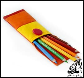 آموزش دوخت جامدادی نمدی با الگو - make20felt20pencil20case 15