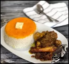 طرز تهیه چلو ماهیچه گوسفندی مجلسی با روش اصیل ایرانی - mutton20muscle20rice20recipe 01