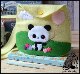 آموزش تصویری دوخت کیف نمدی پاندا - panda20bag20tutorial 22