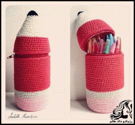 آموزش بافت جامدادی با طرح مداد - pencil case with pencil sketch 01 compressor
