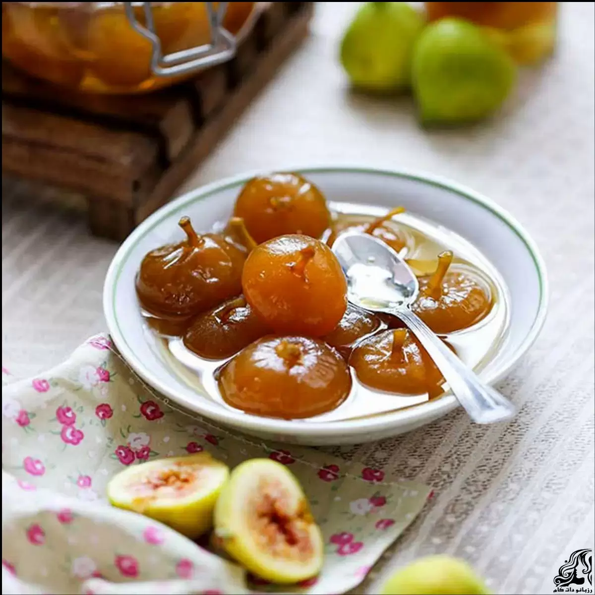 روش ساده تهیه مربا انجیر خانگی خوش طعم و شفاف