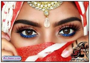 کلکسیون مدل های آرایش چشم و ابرو هندی - rozbano 113 13