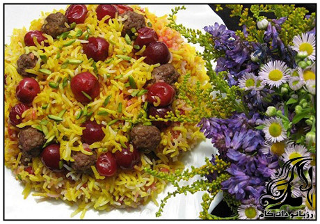 نمونه هایی از تزیین آلبالو پلو - rozbano 120 15