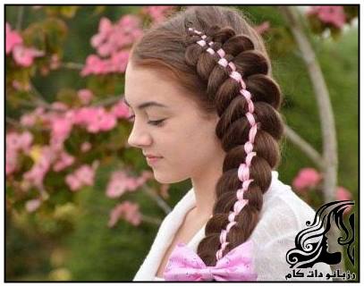 مدل های شیک و جدید بافت و شینیون مو 2017 - rozbano 122 10