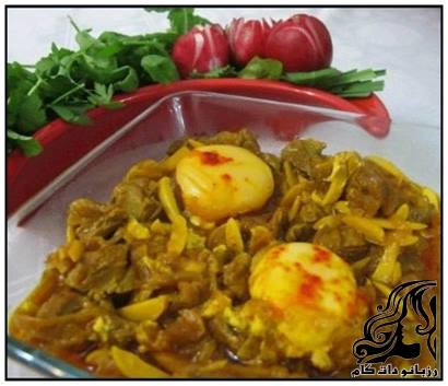 خورش بادام اردبیلی یا پیچاق قیمه - rozbano 142 11