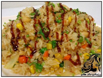 طرز تهیه برنج مخلوط با سبزیجات - rozbano 156 4