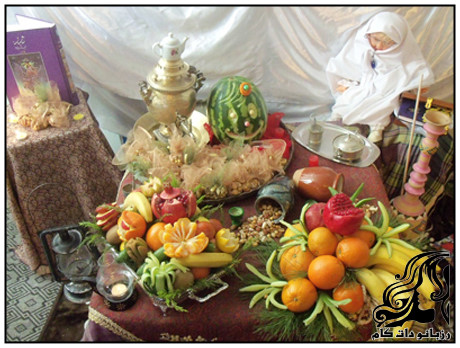 تزیین سفره شب یلدا به سبک سنتی - rozbano 160 18