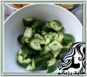 طرز تهیه سالاد خیار - rozbano 177