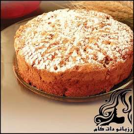 طرز تهیه کیک سیب و گردو - rozbano 178 3