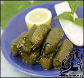 طرز تهیه دلمه برگ مو با مرغ - rozbano 18 1 2