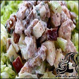 سالاد والدورف مرغ رژیمی - rozbano 18 1 3