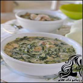 طرز تهیه سوپ قارچ و اسفناج - rozbano 192 12