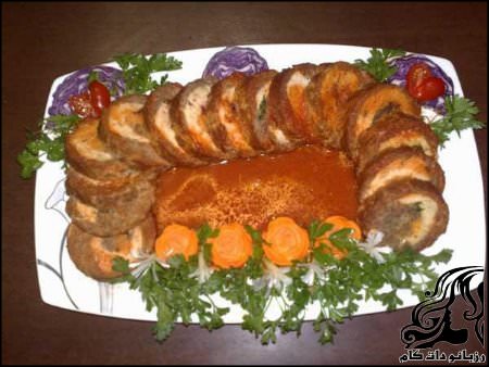 طرز تهیه رولت گوشت به سبک رزبانو - rozbano 234 7