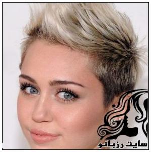 مدل مو و آرایش صورت به سبک مایلی سایرس - rozbano 236