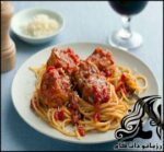 طرز تهیه اسپاگتی با کوفته قلقلی پنیری - rozbano 252 1 1