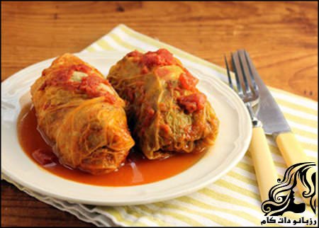 طرز تهیه دلمه کلم با مرغ - rozbano 254 17