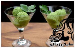 نحوه ی تهیه بستنی رژیمی با آووکادو و لیمو - rozbano 258 5 1