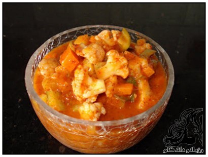 طرز تهیه ترشي مخلوط با آب گوجه - rozbano 26 7