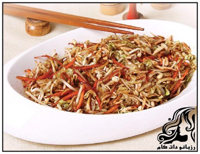 طرز تهیه سالاد جوانه گندم - rozbano 261 15
