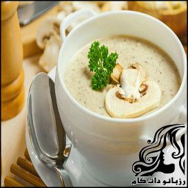 طرز تهیه سوپ قارچ و جو - rozbano 264 1 1