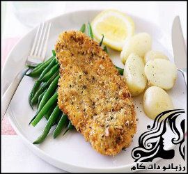 طرز تهیه شنیسل سوخاری - rozbano 27 1 2