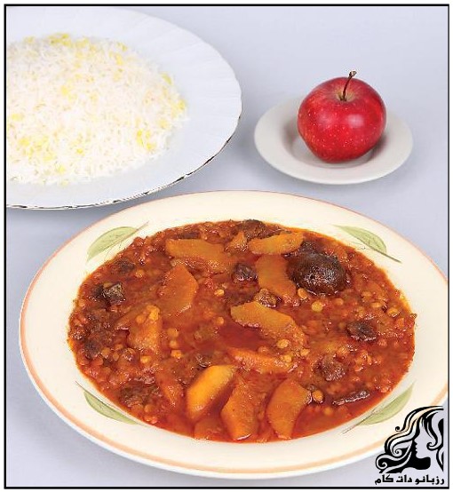 طرز تهیه خورش سیب - rozbano 270 6