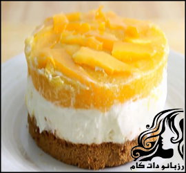 طرز تهیه چیزکیک انبه و شکلات سفید - rozbano 278 1 1