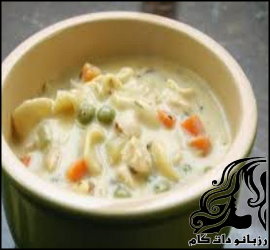 طرز تهیه سوپ خامه ای مرغ و برنج - rozbano 284 1 1