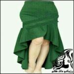 آموزش دوخت دامن با لبه کلوش دنباله دار - rozbano 287 5