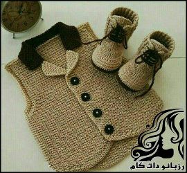 آموزش بافت جلیقه پسرانه - rozbano 30 1 1