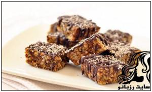 طرز تهیه شیرینی فلپ جک شکلاتی - rozbano 310