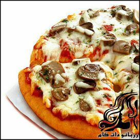 طرز تهیه پیتزا قارچ - rozbano 317 1 2