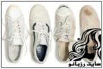 نحوه ی تمیز کردن کفش های کتانی سفید - rozbano 321