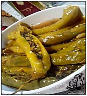 طرز تهیه ترشی فلفل شکم پر - rozbano 323 9