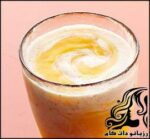 اسموتی موز و هلو با دانه کتان - rozbano 34 1 1