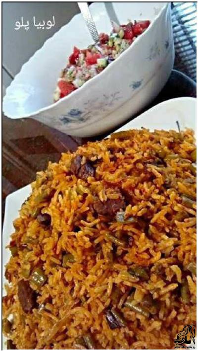 طرز تهیه لوبیا پلو - rozbano 345 14