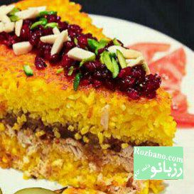 طرز تهیه ته چین تاس کباب - rozbano 351 1 1